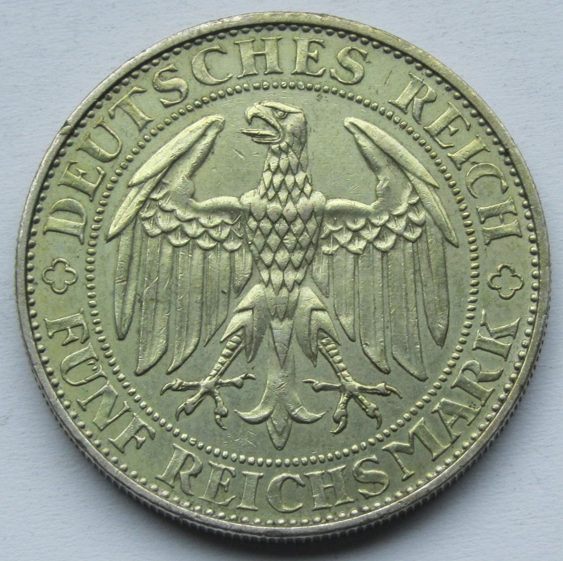  Weimarer Republik: 5 Mark Meißen (Jaeger 339), 1929   