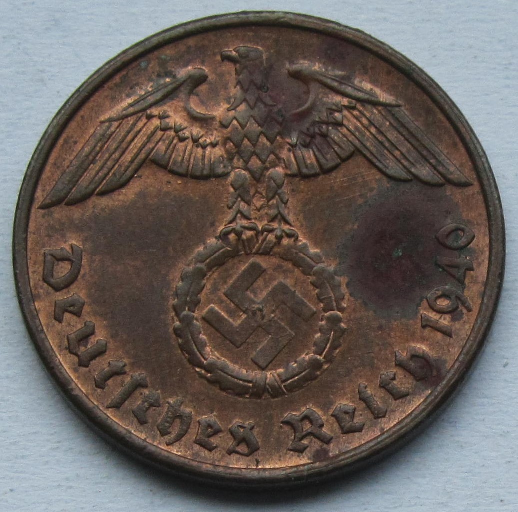  Deutsches Reich: 2 Pfennig 1940 G   