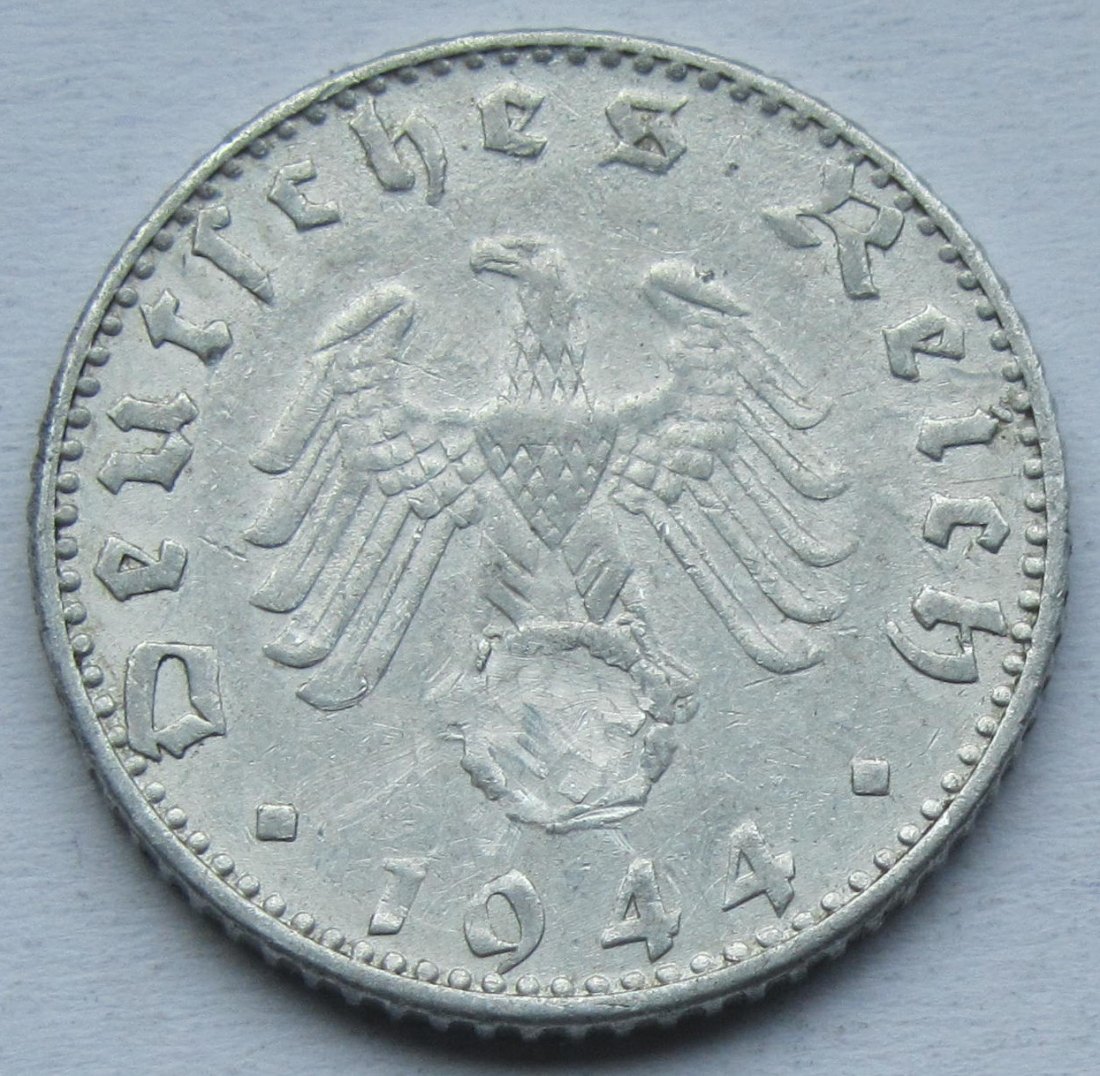  Deutsches Reich: 50 Pfennig 1944 G   