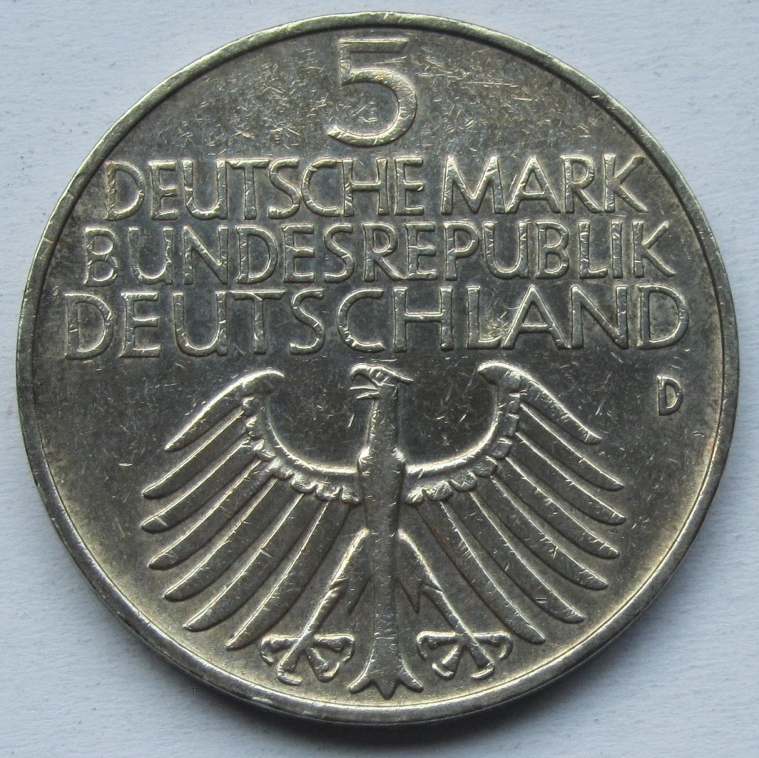  Deutschland: 5 DM Germanisches Museum 1952   