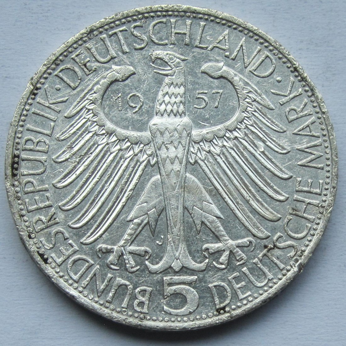  Deutschland: 5 DM Eichendorff 1957   