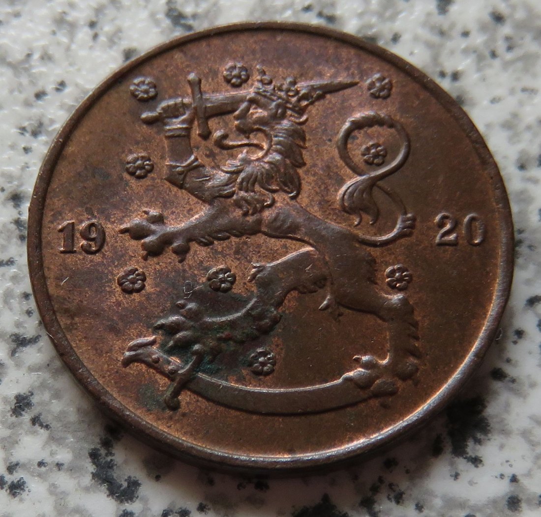  Finnland 5 Penniä 1920   