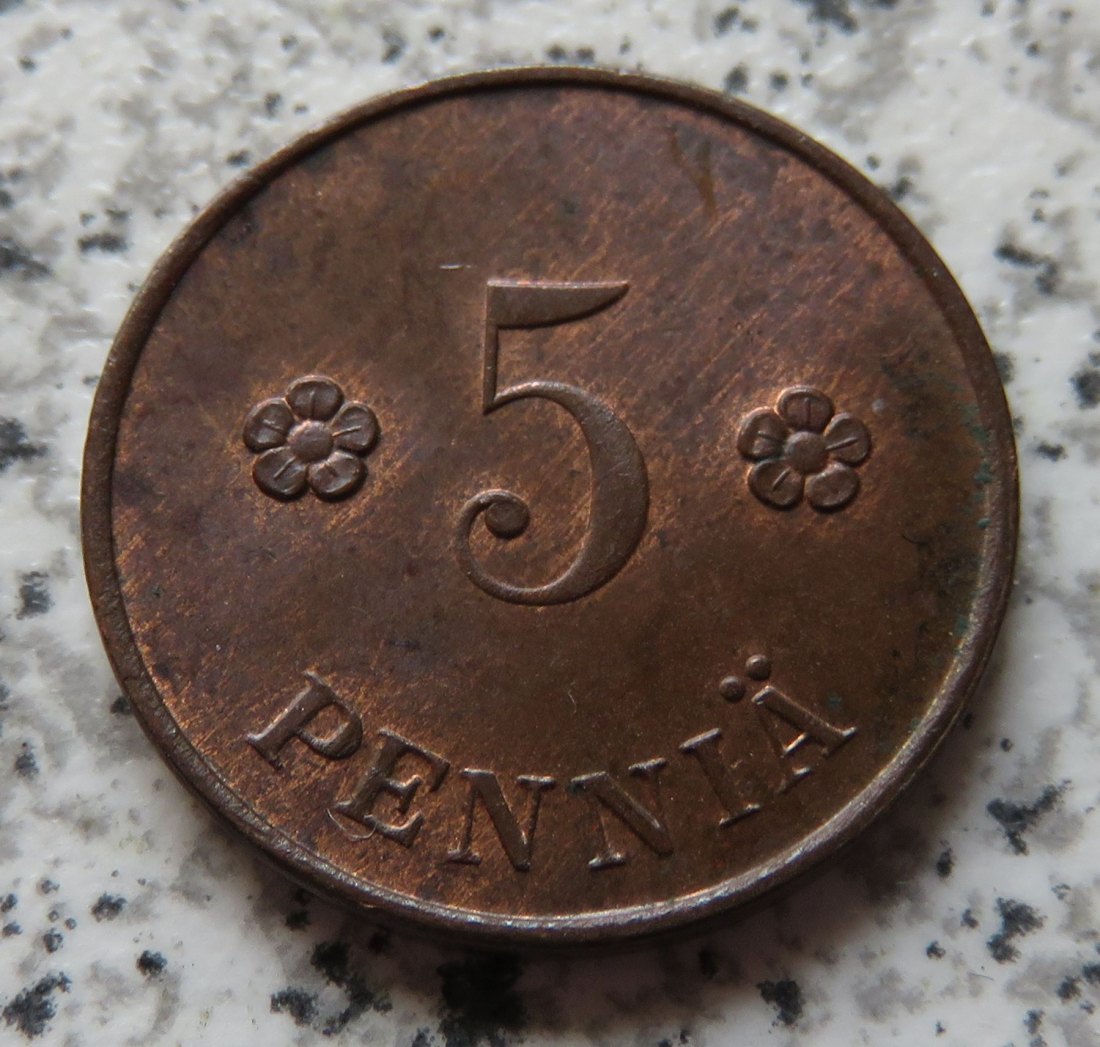  Finnland 5 Penniä 1920   