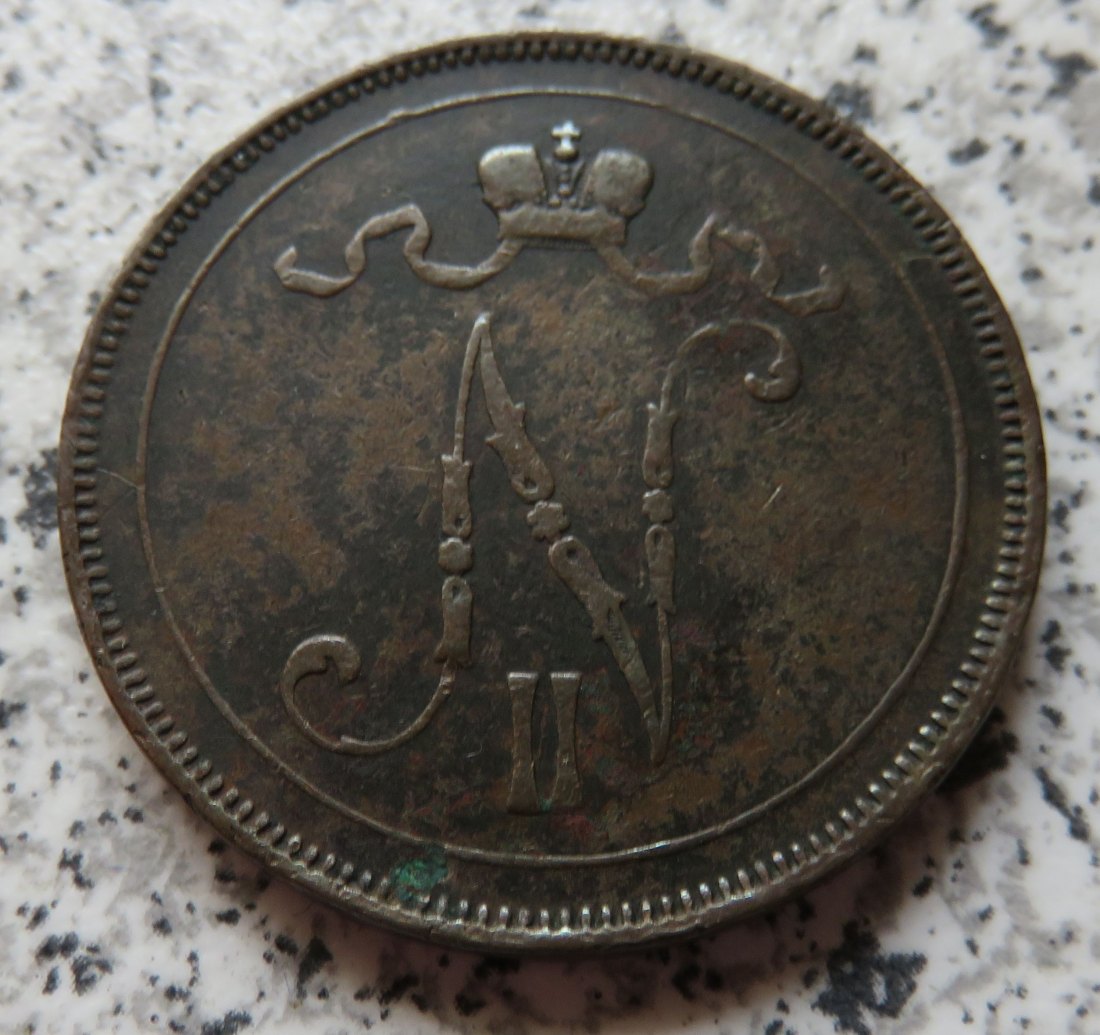  Finnland 10 Penniä 1895   