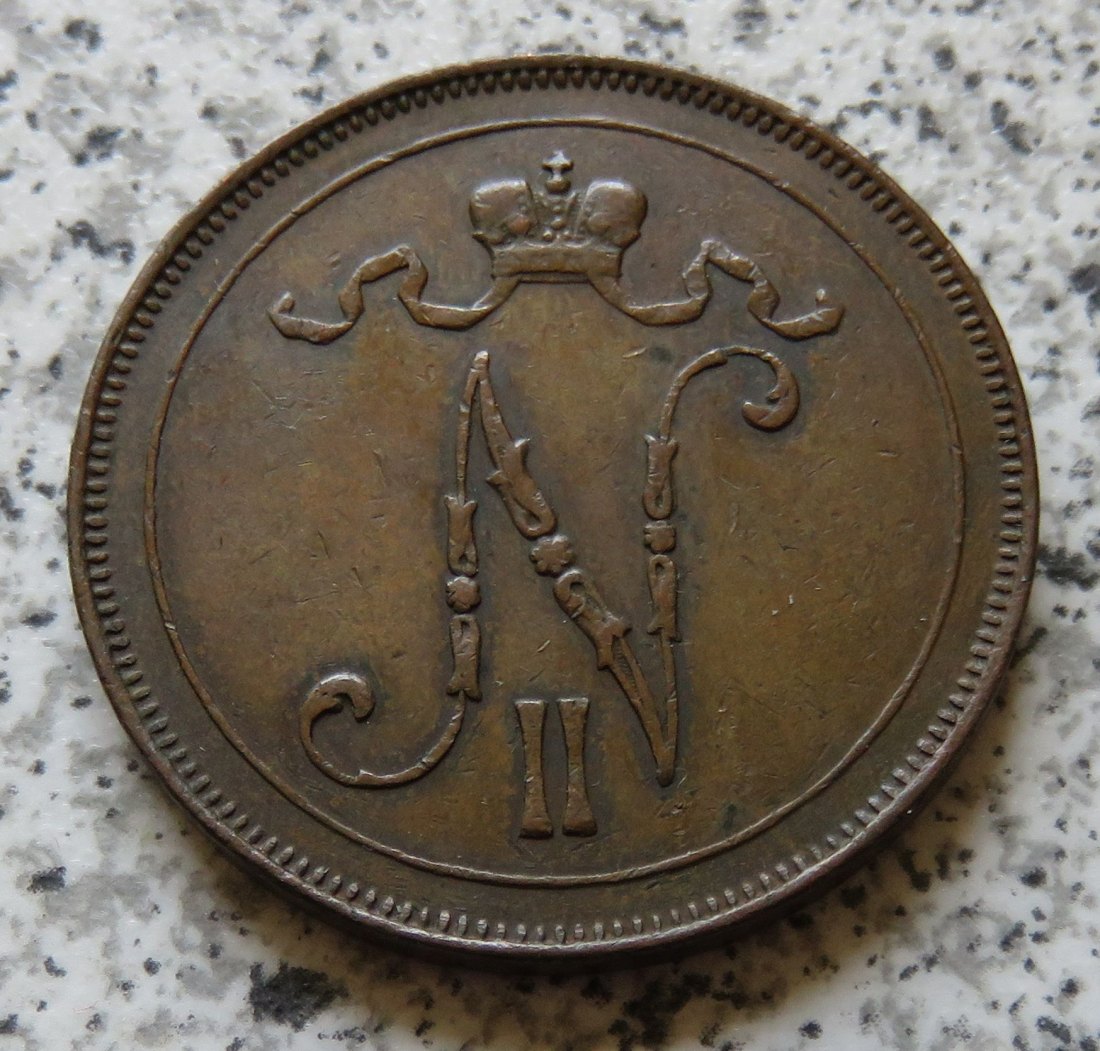  Finnland 10 Penniä 1914   