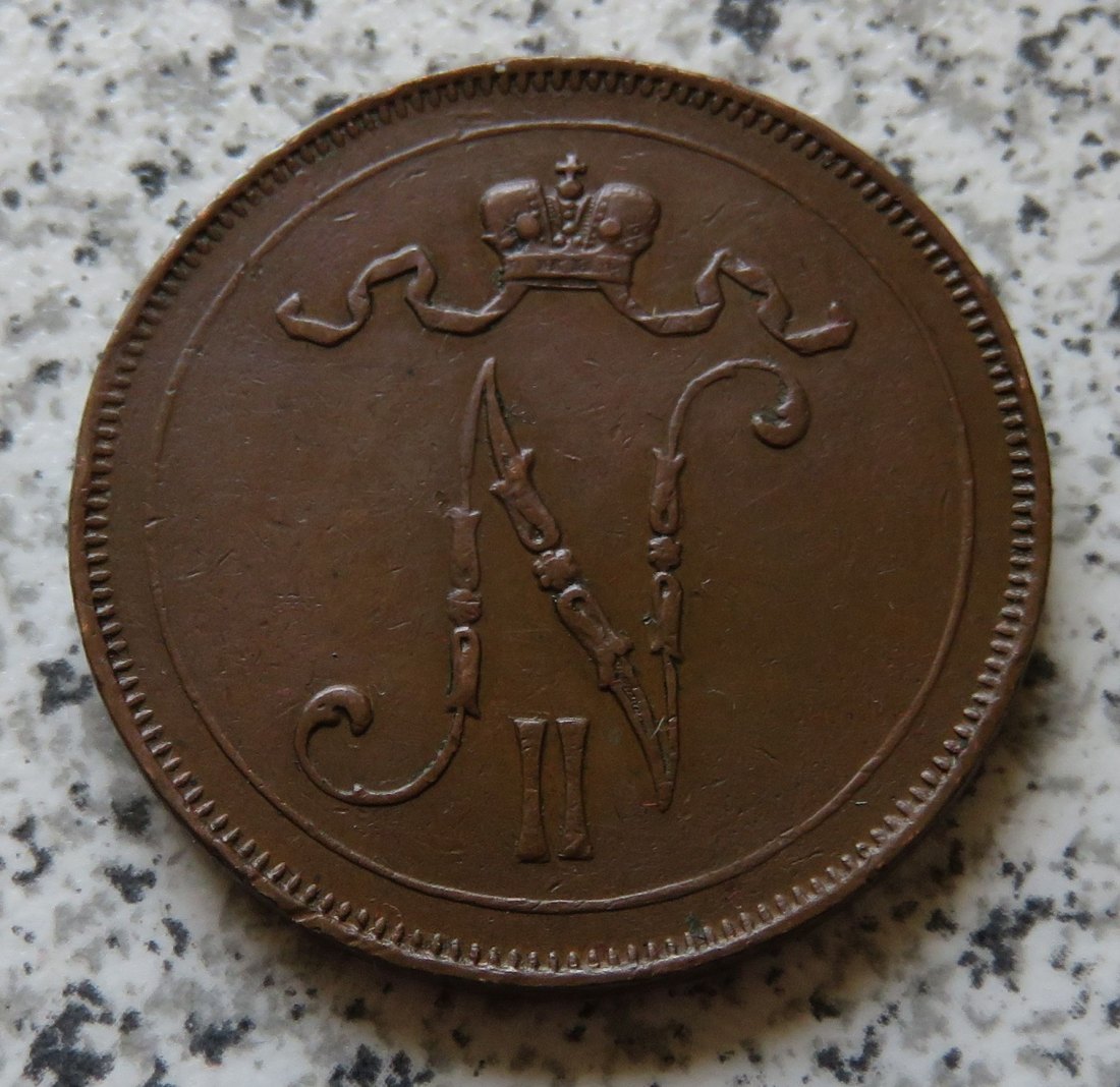  Finnland 10 Penniä 1916   