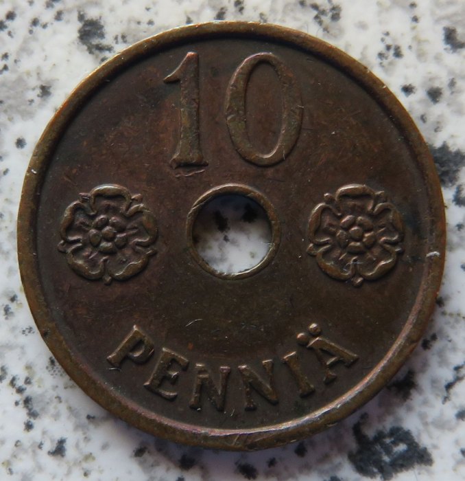  Finnland 10 Penniä 1941   