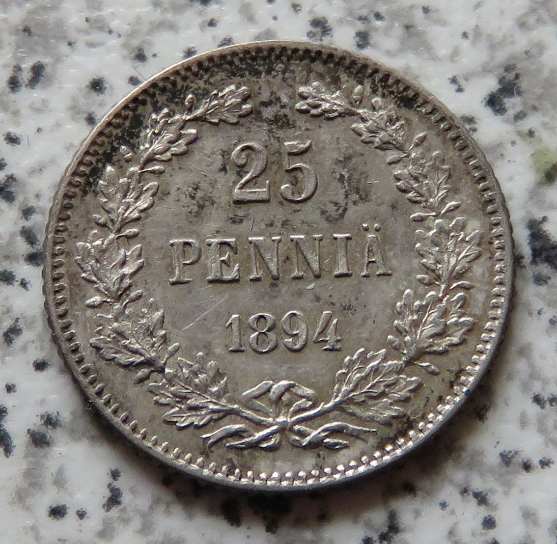  Finnland 25 Penniä 1894, Erhaltung   