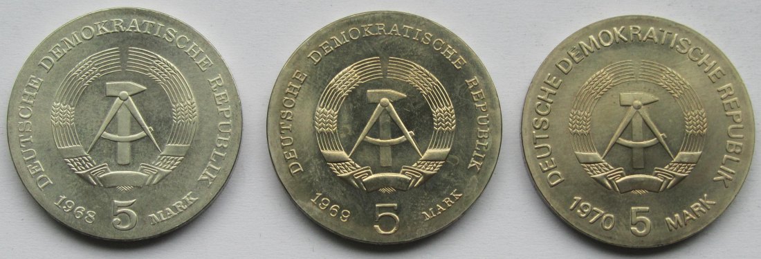  DDR: 5 Mark Koch/Hertz/Röntgen   