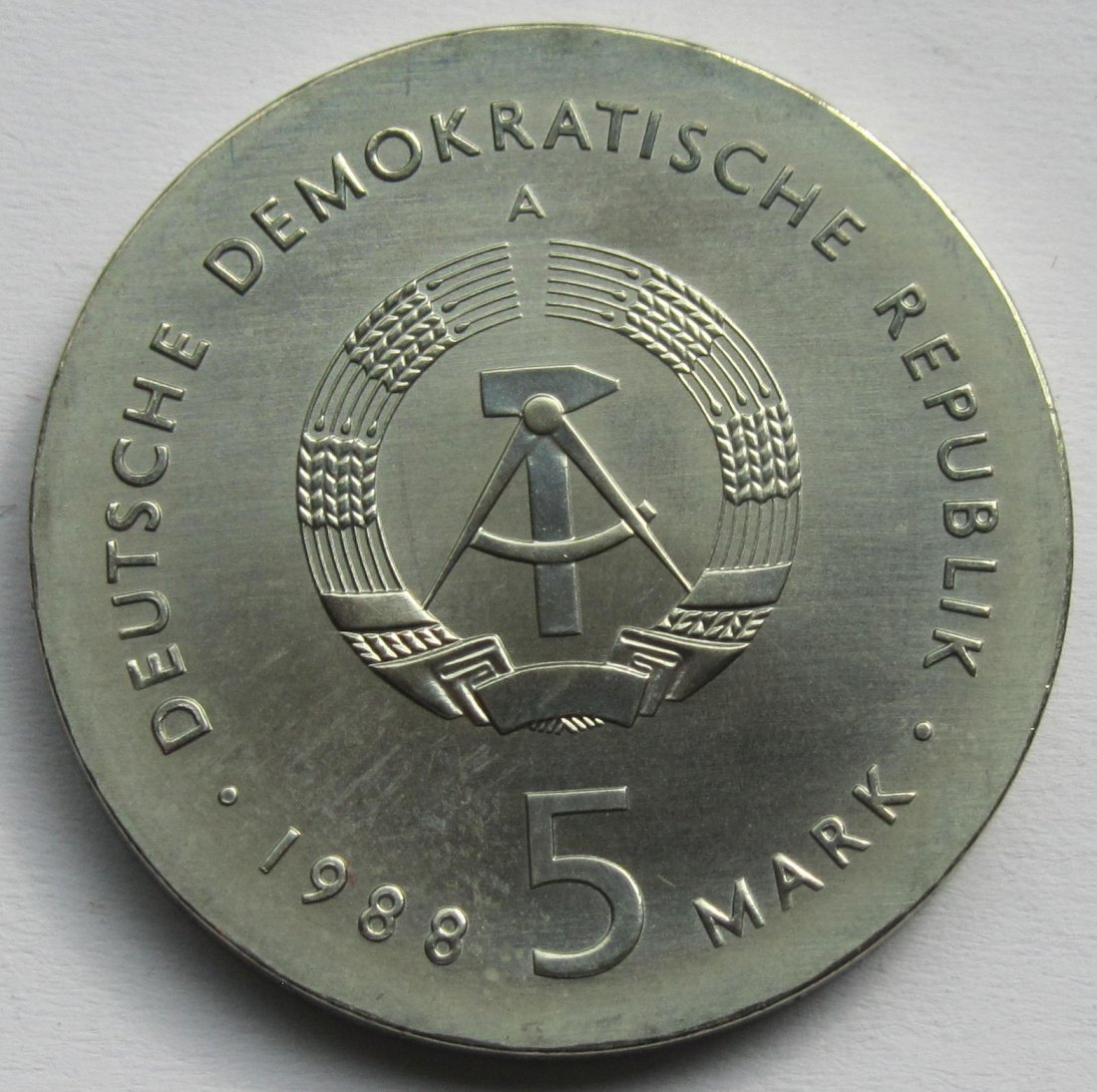  DDR: 5 Mark Barlach 1988   