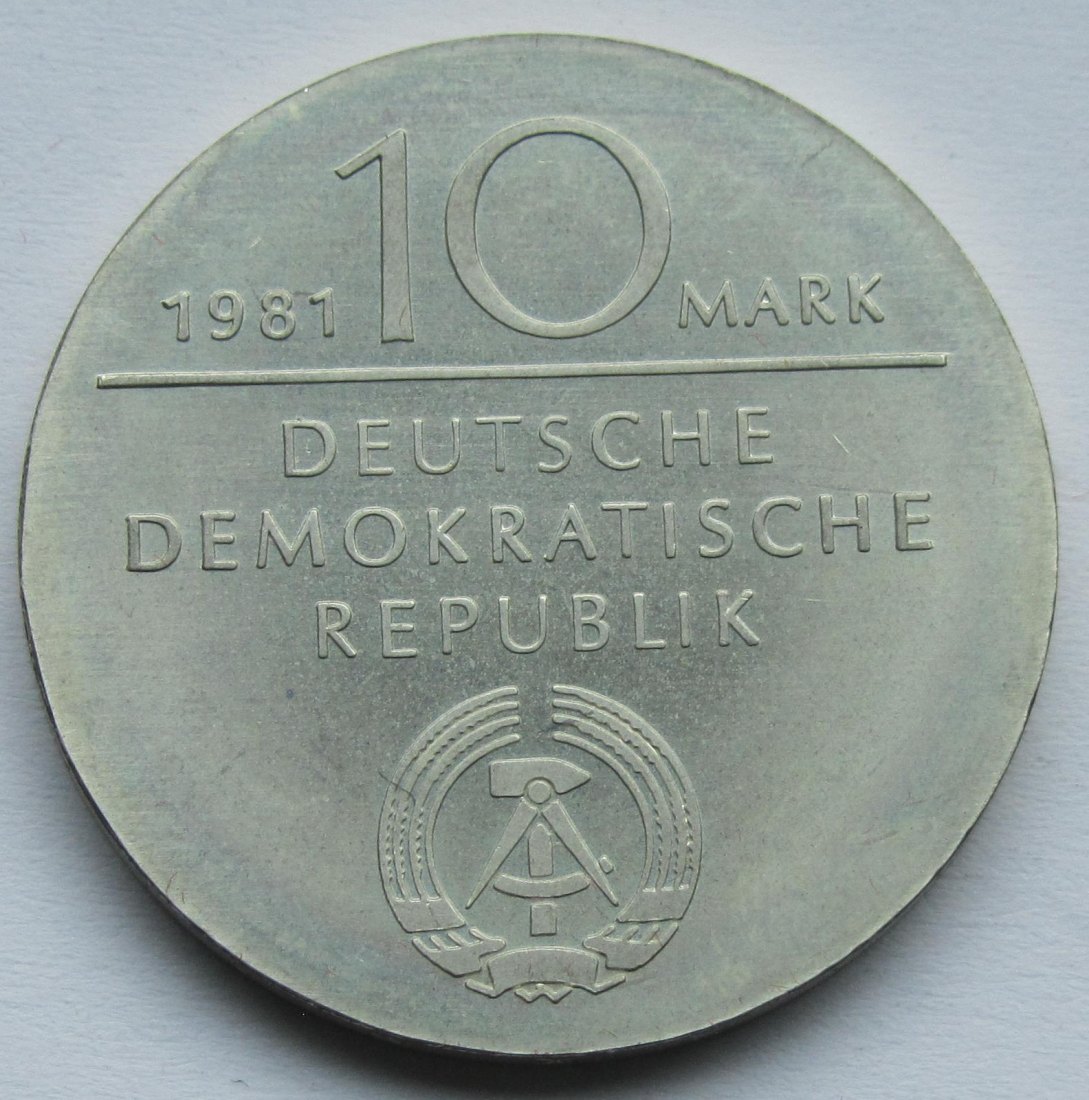  DDR: 10 Mark Hegel 1981   