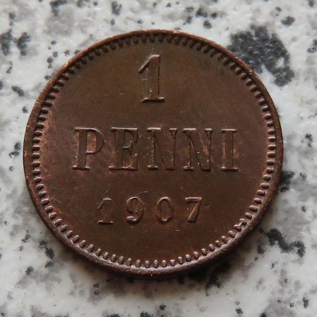  Finnland 1 Penni 1907   