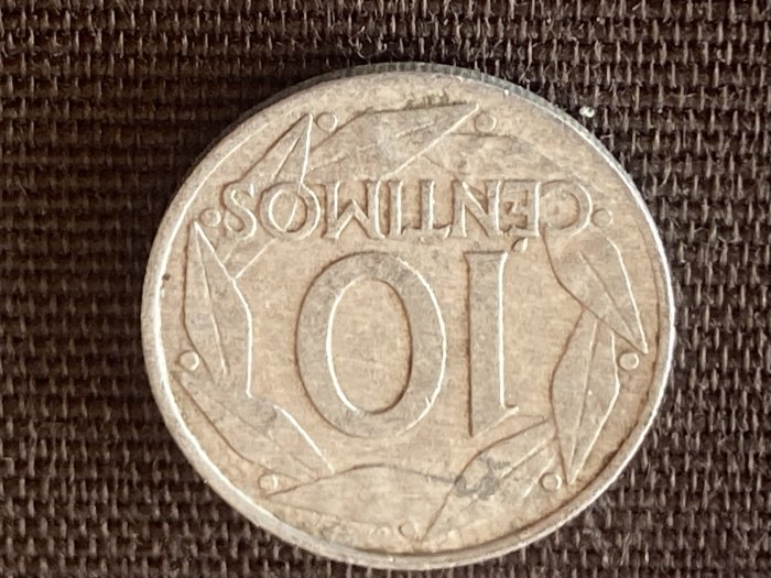  Münze Umlaufmünze Spanien 10 Centimos 1959   