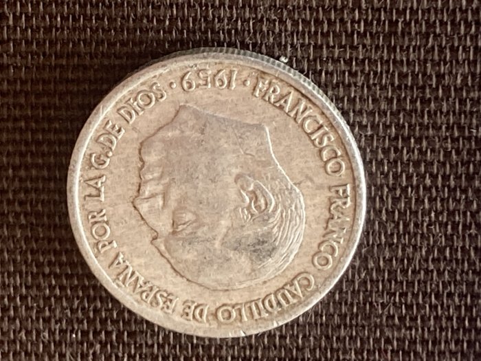  Münze Umlaufmünze Spanien 10 Centimos 1959   