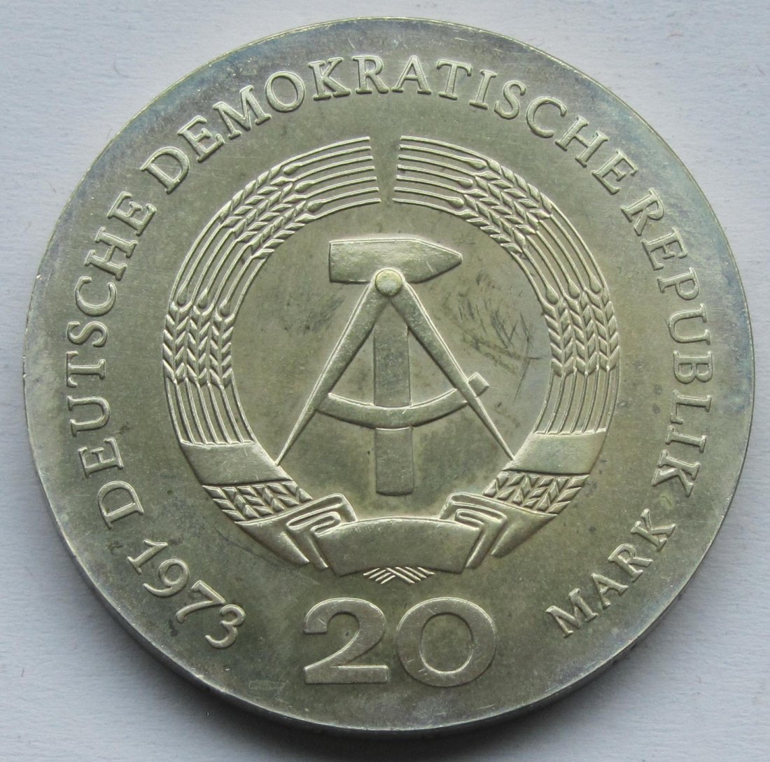  DDR: 20 Mark Bebel 1973   