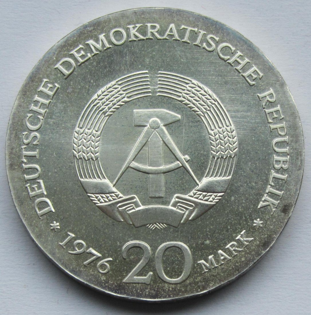  DDR: 20 Mark Wilhelm Liebknecht 1976   