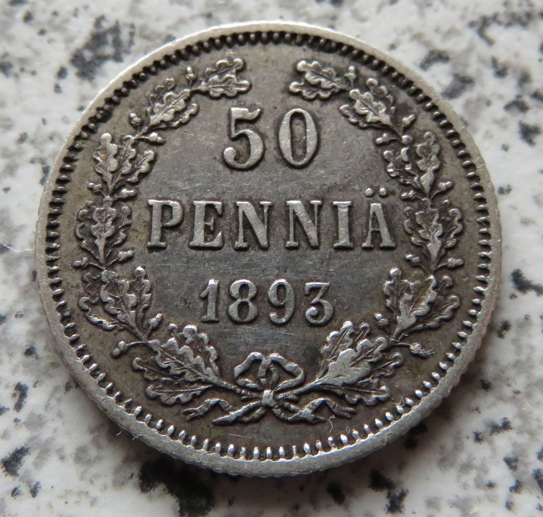  Finnland 50 Penniä 1893, besser   