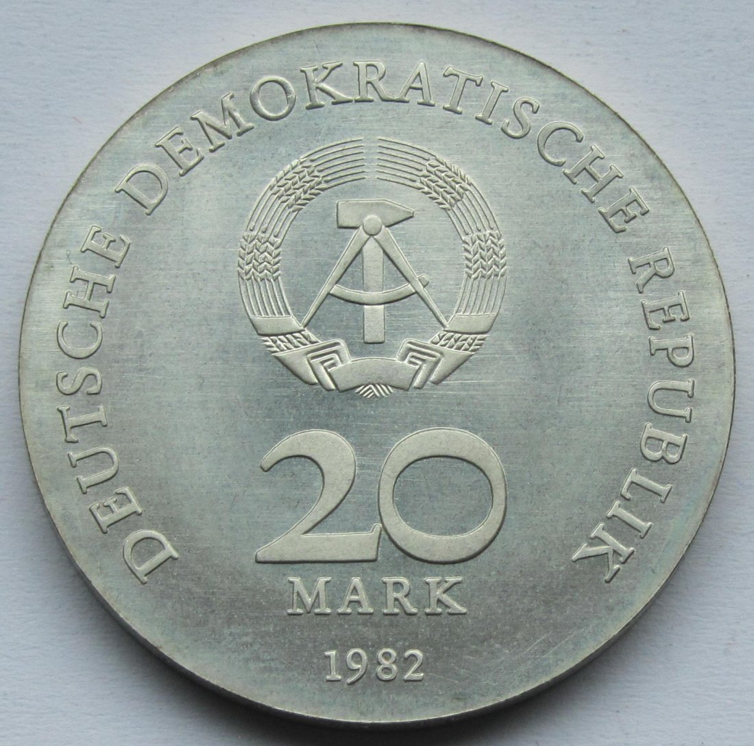 DDR: 20 Mark Zetkin 1982   