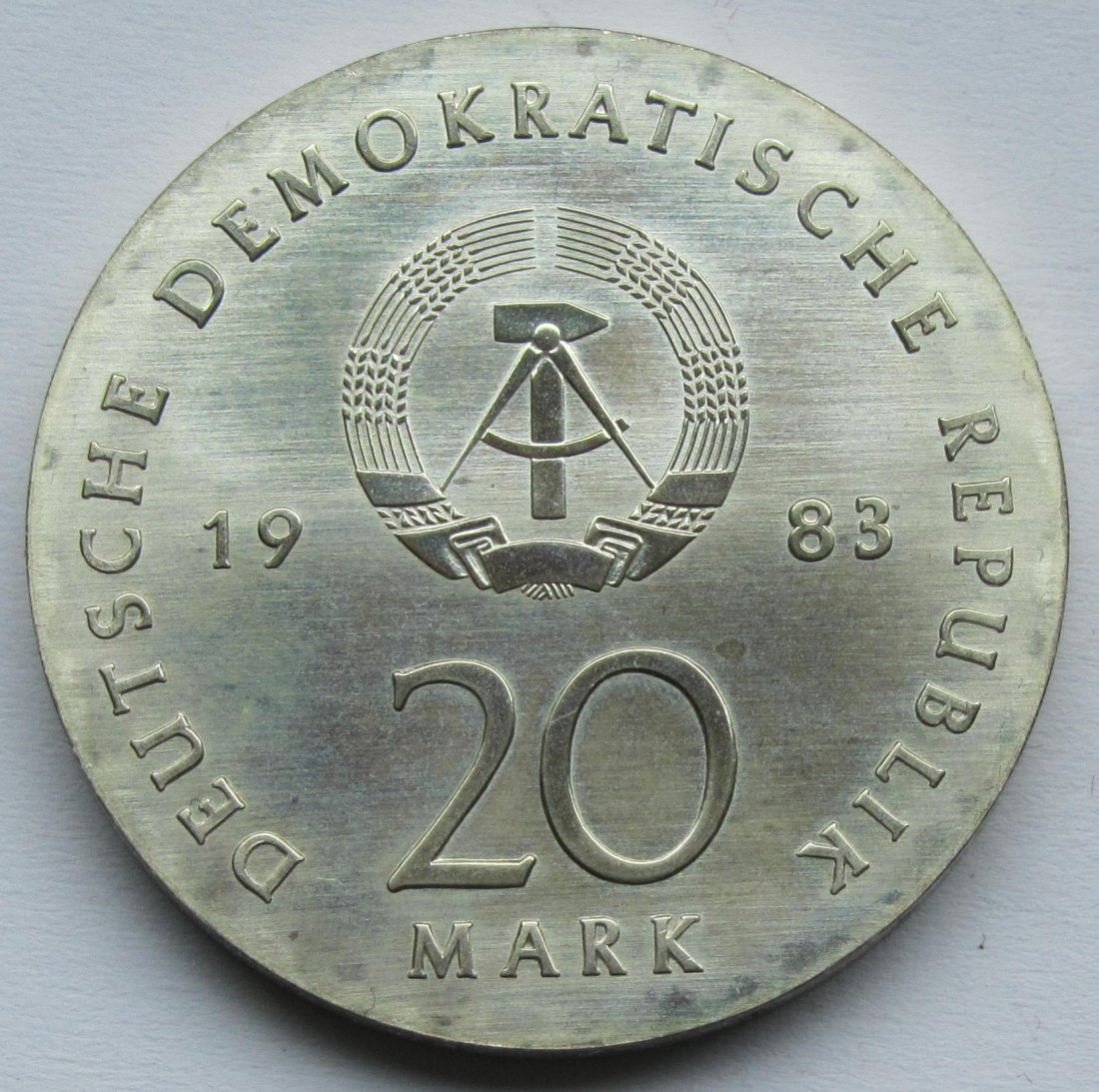  DDR: 20 Mark Luther 1983   