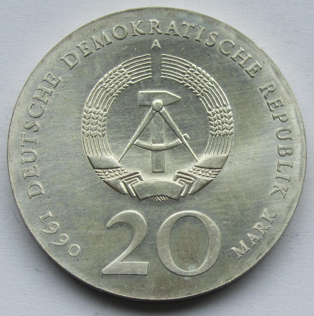  DDR: 20 Mark Schlüter 1990   