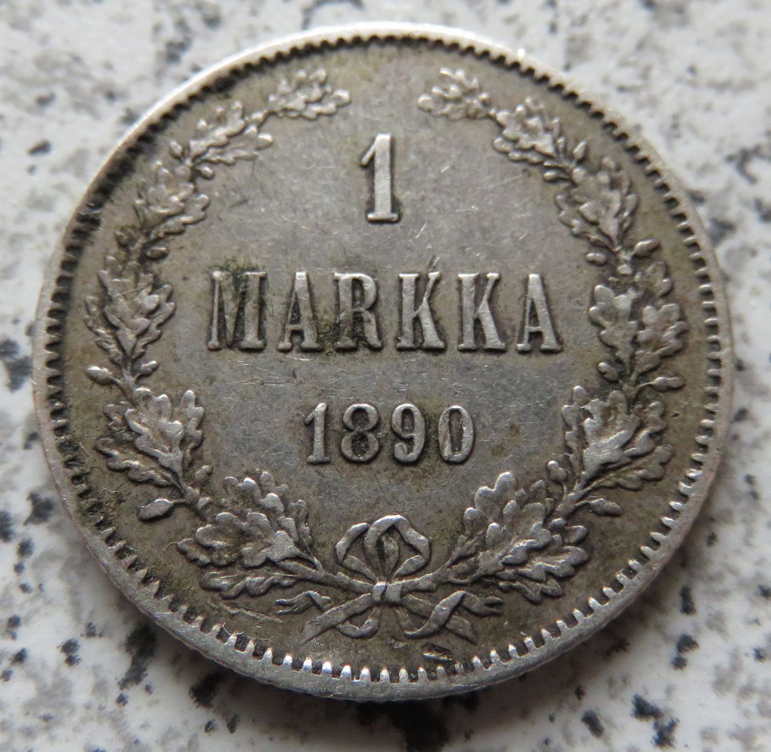  Finnland 1 Markka 1890 L   