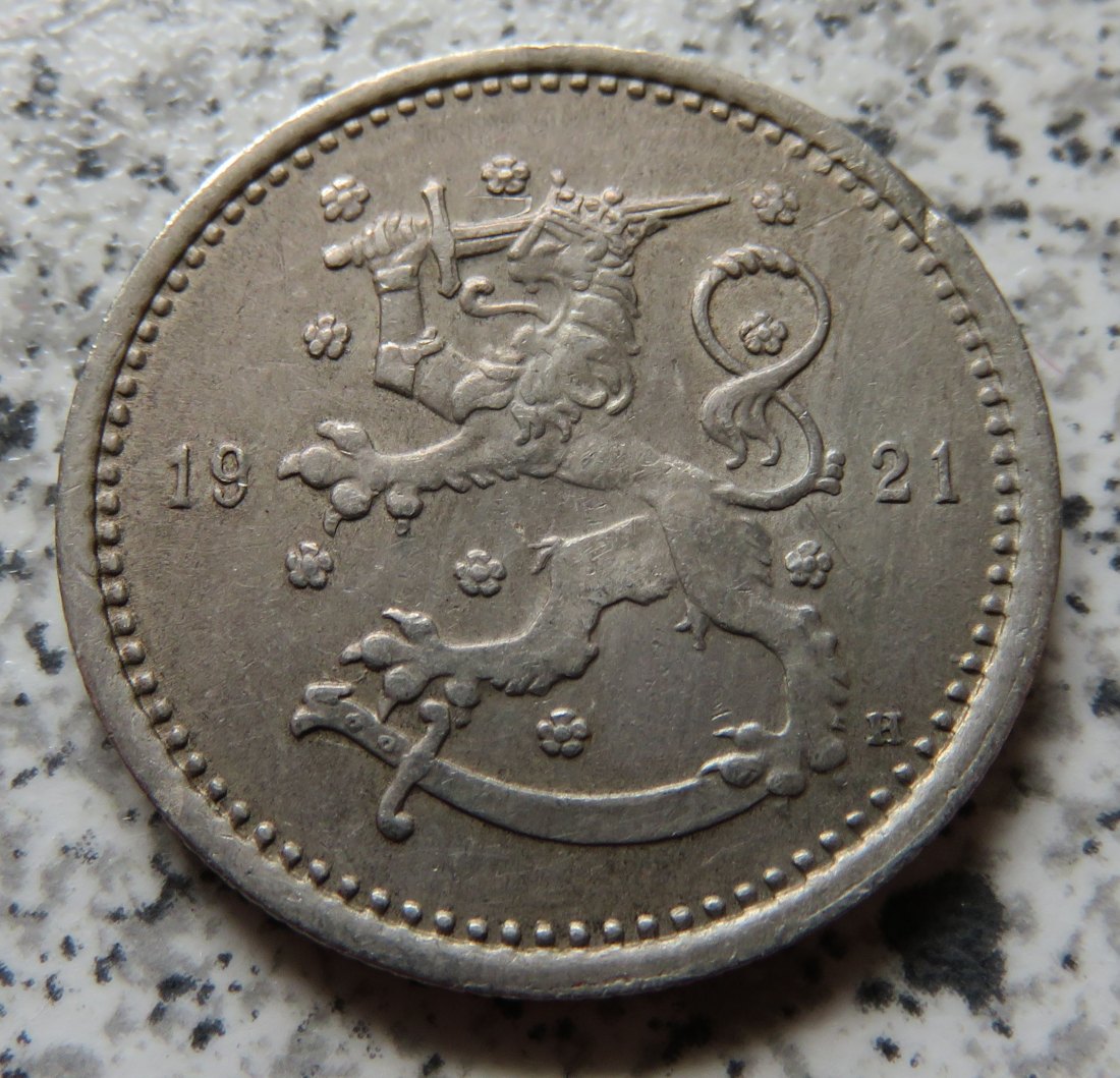  Finnland 1 Markka 1921 H   