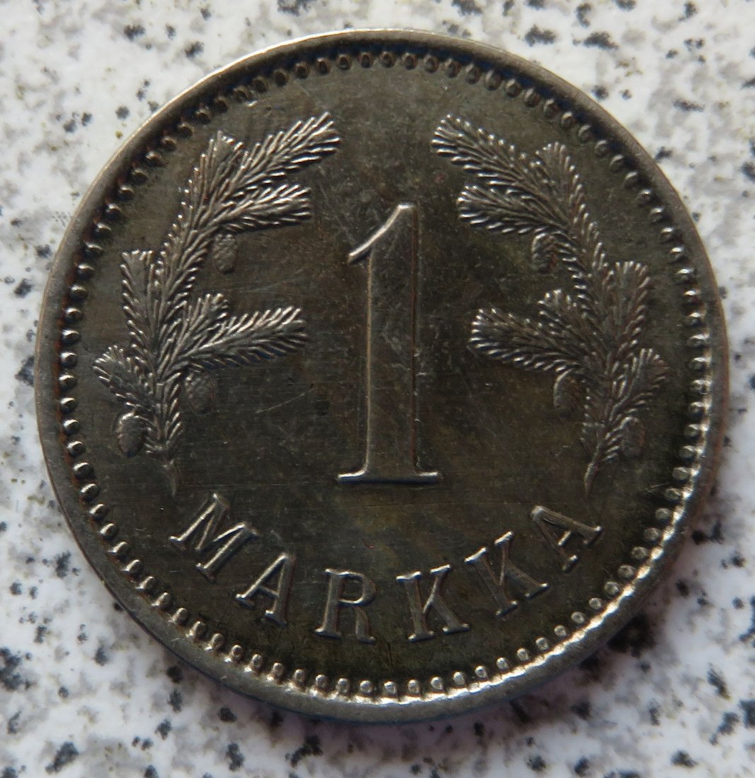  Finnland 1 Markka 1922 Herz   