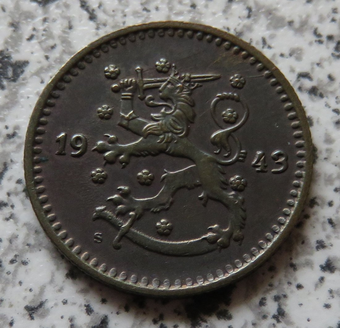  Finnland 1 Markka 1943 S   