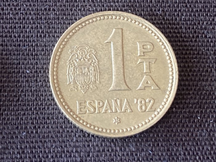 Umlaufmünze Münze Spanien 1 Peseta 1980 1982