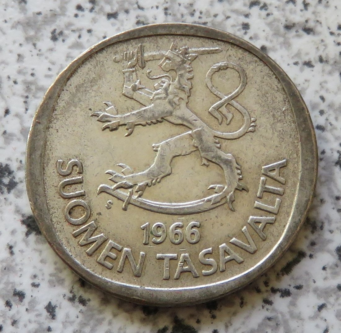  Finnland 1 Markka 1966   