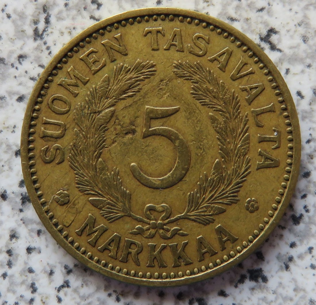  Finnland 5 Markkaa 1930 S   