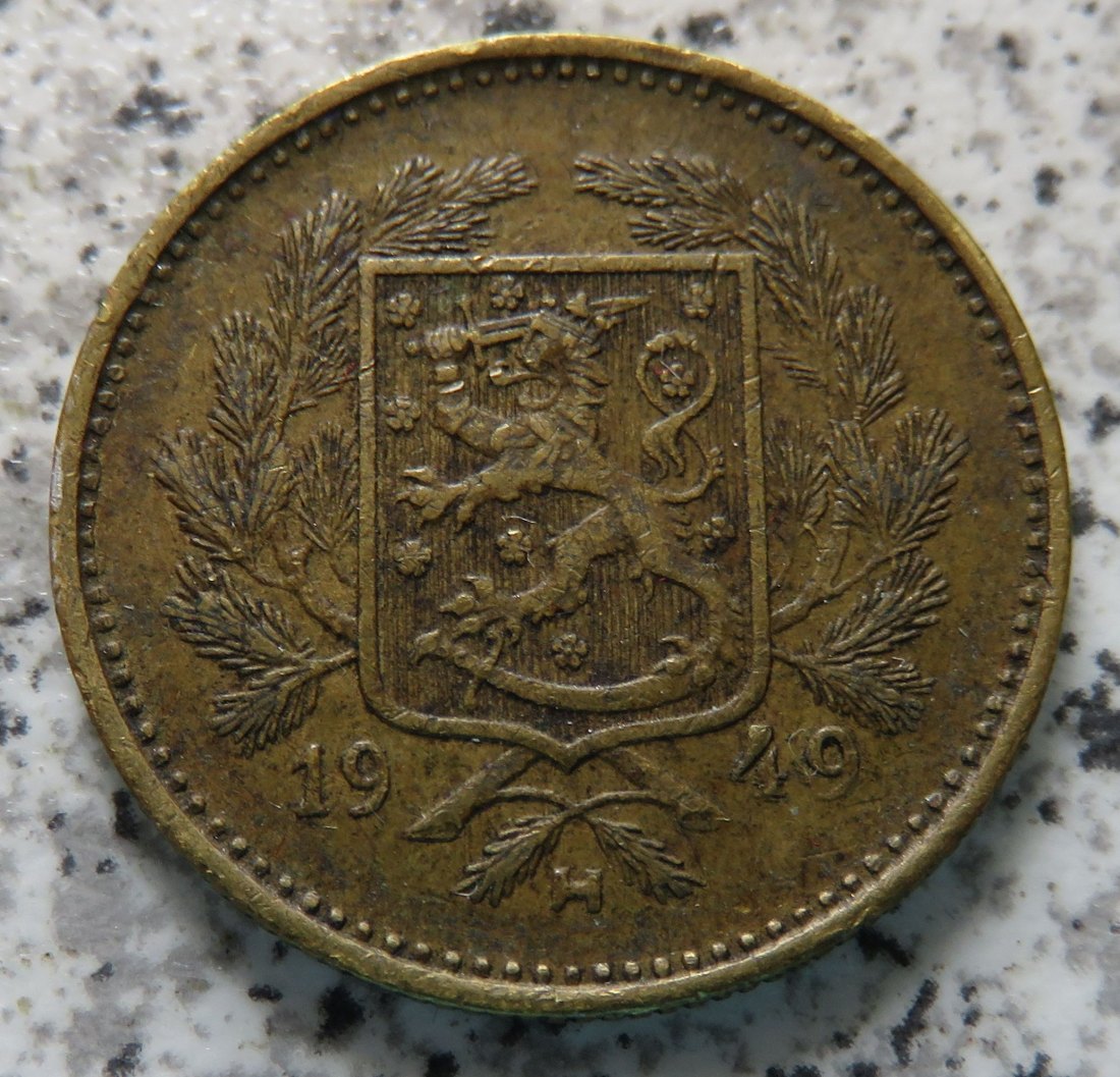  Finnland 5 Markkaa 1949 H   