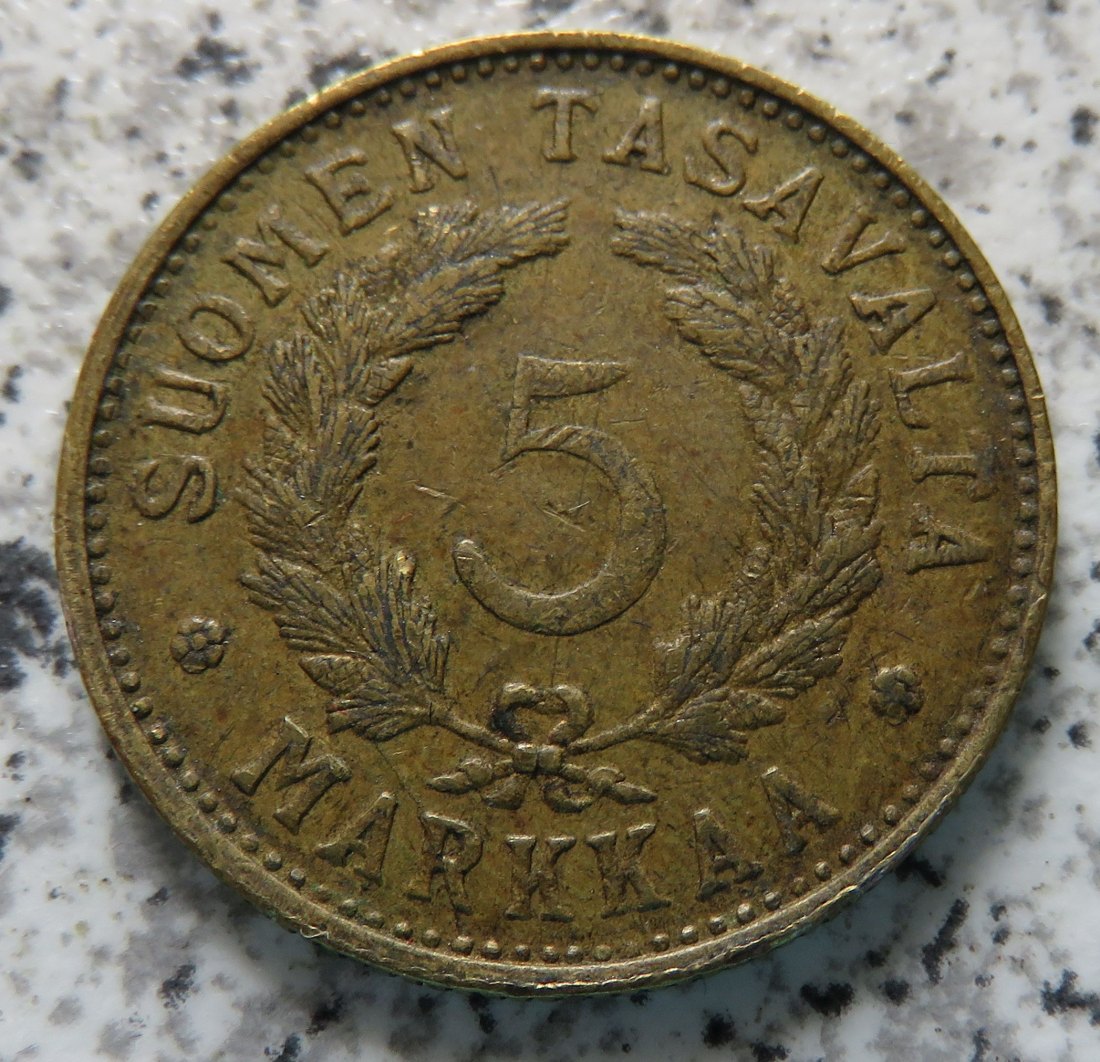  Finnland 5 Markkaa 1949 H   