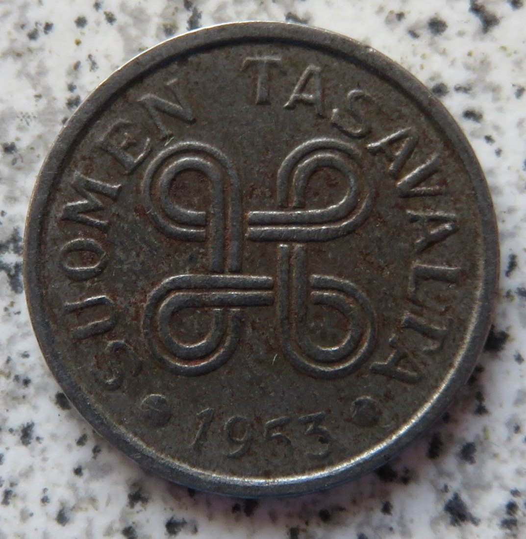  Finnland 5 Markkaa 1953   