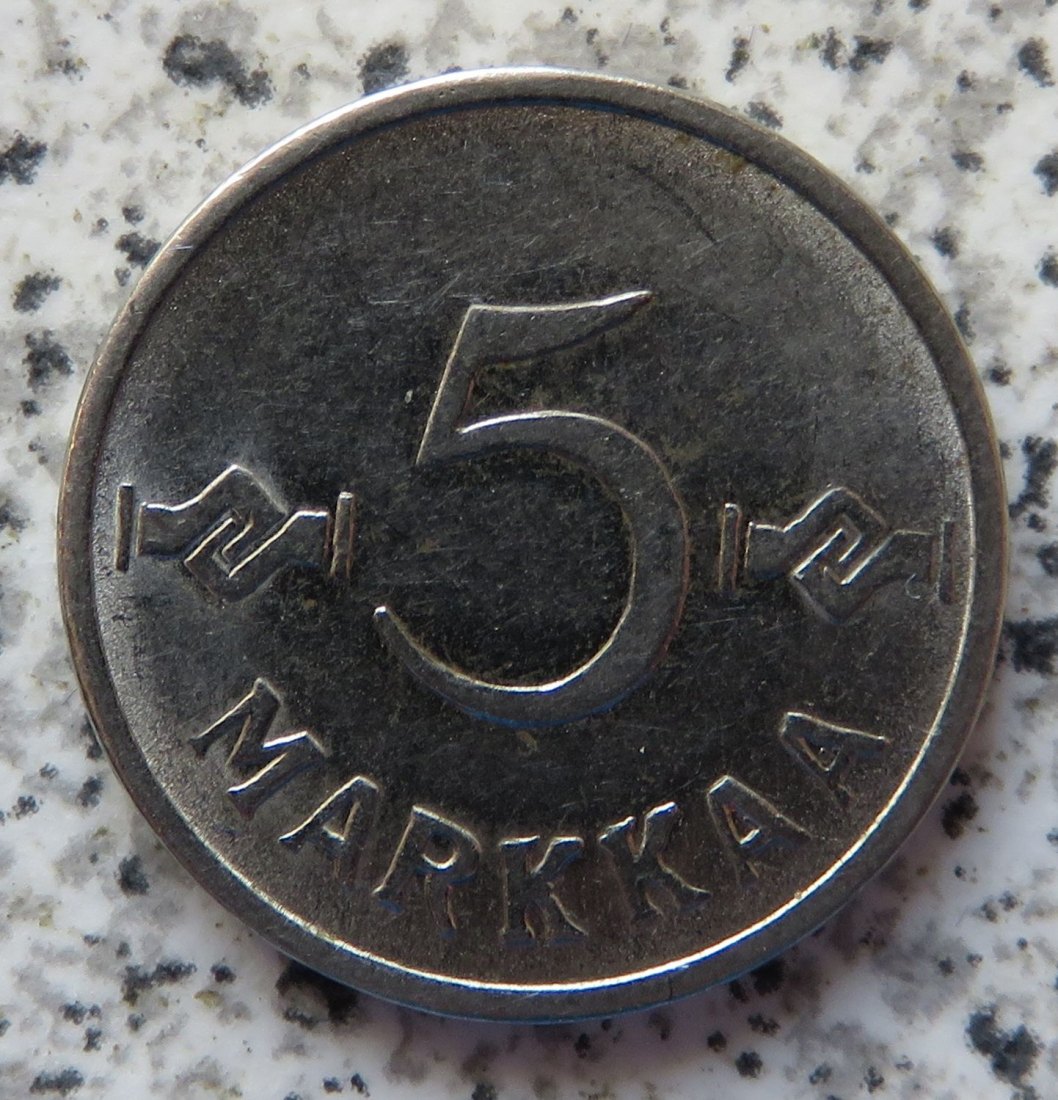  Finnland 5 Markkaa 1955   