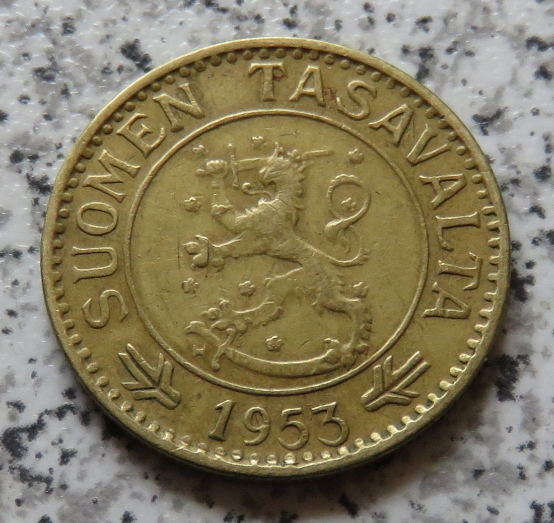  Finnland 10 Markkaa 1953 H   