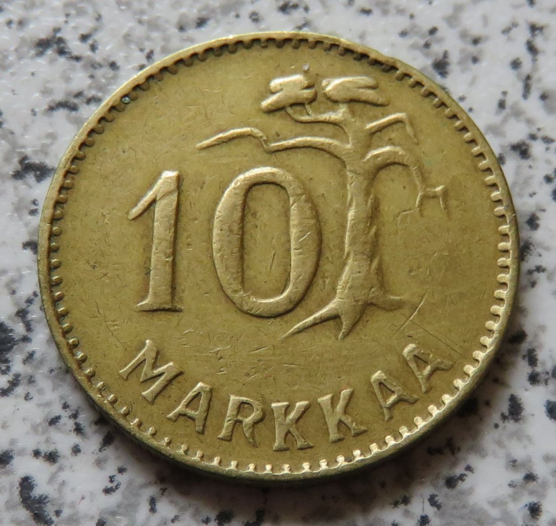 Finnland 10 Markkaa 1953 H   