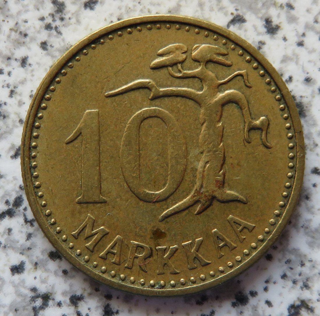  Finnland 10 Markkaa 1958 H   