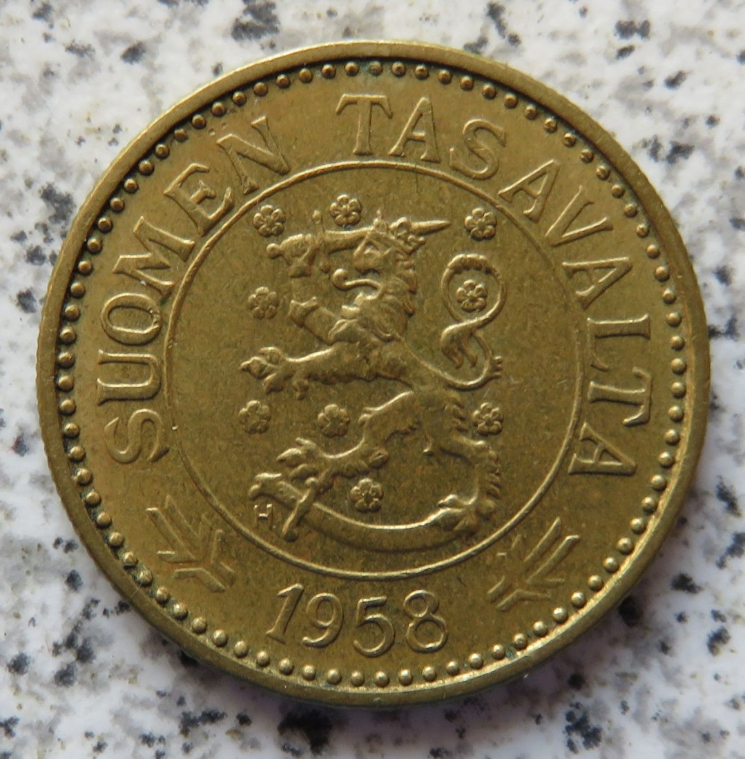  Finnland 10 Markkaa 1958 H   