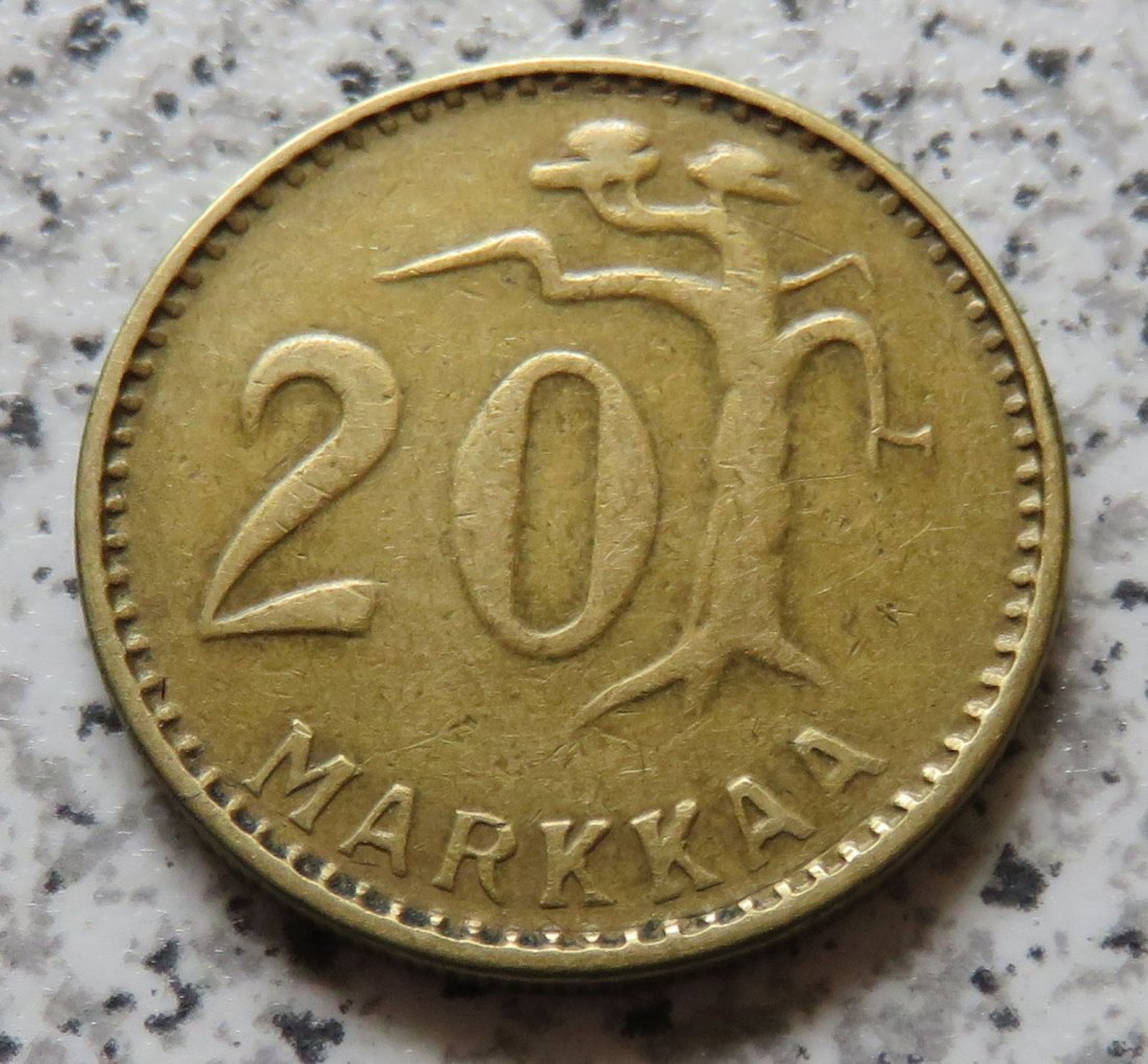  Finnland 20 Markkaa 1953 H   