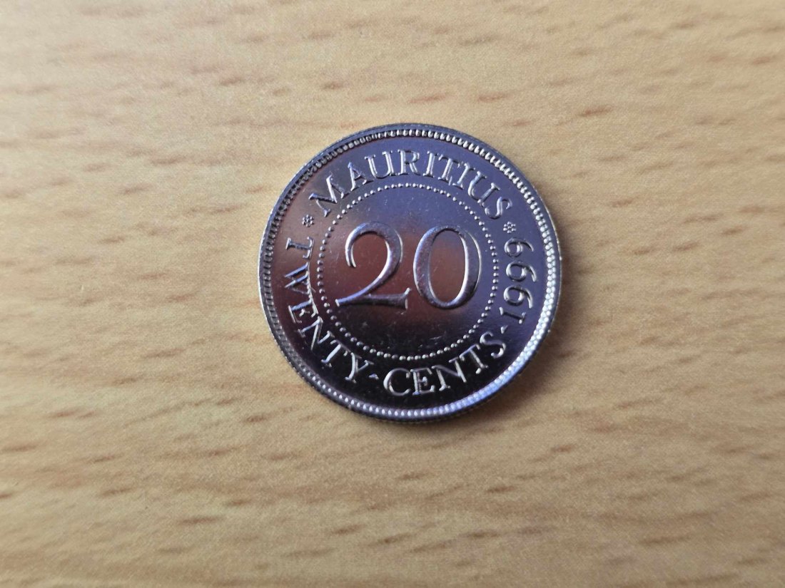  Mauritius 20 Cents 1999 STG   