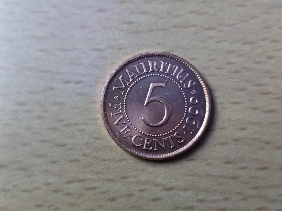 Mauritius 5 Cents 1999 STG   