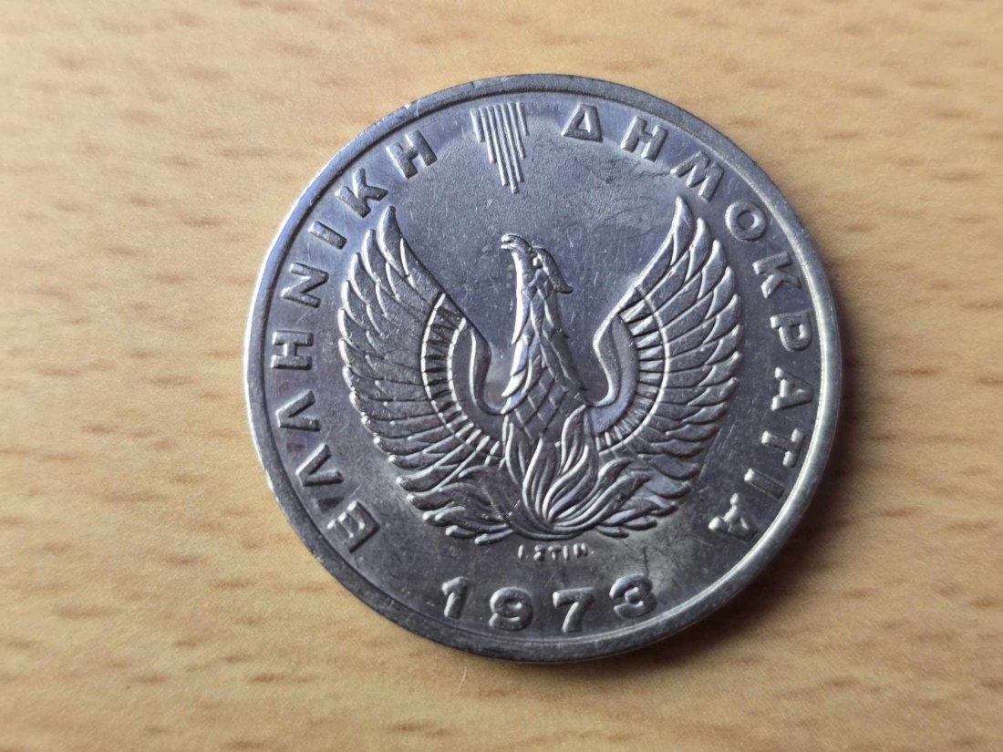  Griechenland 20 Drachme 1973 VZ   