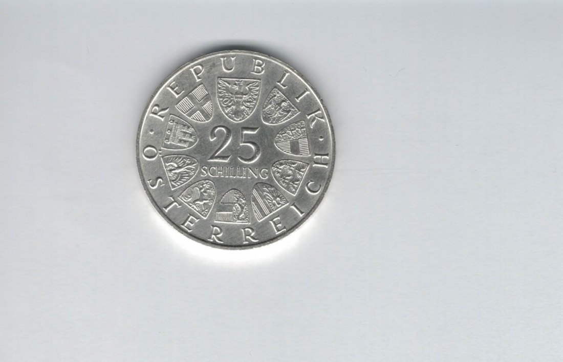  25 Schilling 1970 Franz Lehar silber 10,4g fein 2. Rep Österreich Spittalgold9800 (4588/16)   