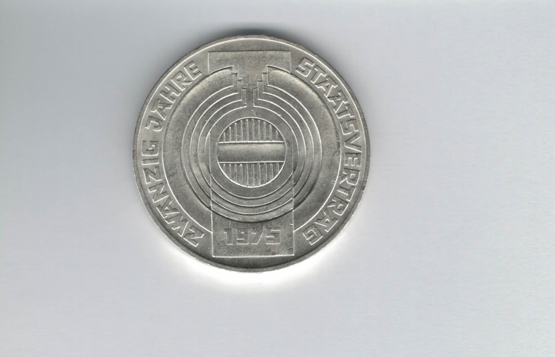  100 Schilling 1975 20 Jahre Staatsvertrag silber Österreich 2. Republik (01914/3)   