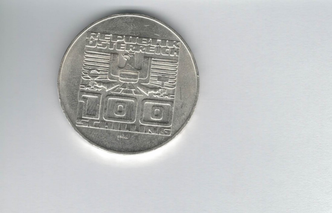  100 Schilling 1978 Stadt Gmunden Oberösterreich Ag 15,36g fein Österreich Spittalgold9800 (1914/17)   
