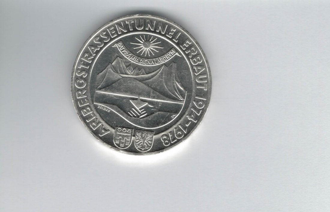  100 Schilling 1978 Arlberg Straßentunnel silber/15,36g fein Österreich Spittalgold9800(01914/20)   