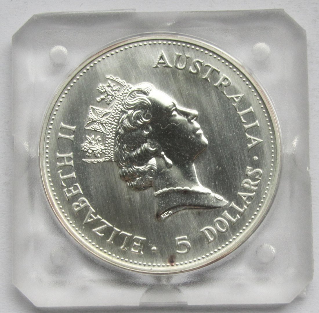  Australien: Silberunze Kookaburra 1990   