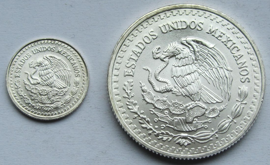  Mexiko: 1/20 + 1/2 Unze Libertad 1992   