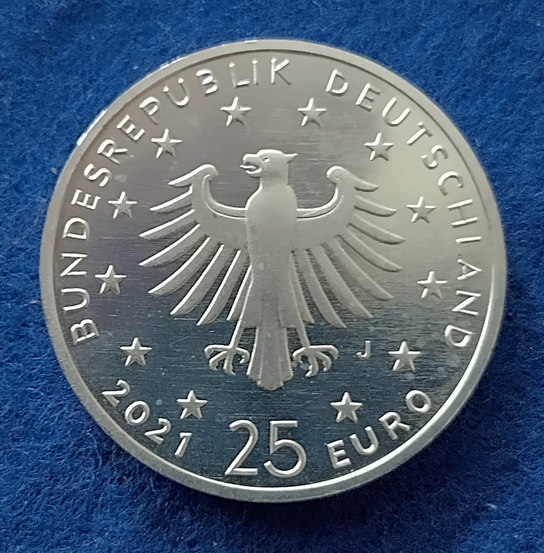  Deutschland 25-Euro-Silbermünze 2021 Weihnachten - Geburt Christi'   